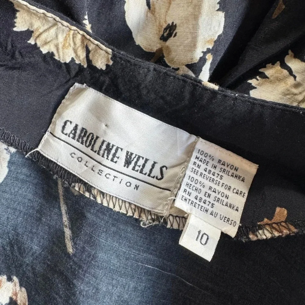 Caroline Wells Collection Rayon Floral Maxi Dress - Picture 8 of 8